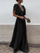 Grey Chiffon V Neck A Line Long Bridesmaid Prom Dresses DPB3107