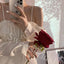 Elegant Off shoulderLong sleeves A-line Long Prom Dress,SW1982