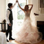 Lace Tulle A-line Romantic Long Bridal Wedding Dress RPD2103