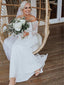 Off Shoulder Long Sleeve Lace Cutted Neckline Mermaid Wedding Dresses,DB0166