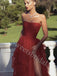 Elegant Sweetheart Side slit A-line Prom Dresses,SW1575