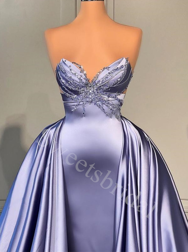 Elegant V-neck sleeveless Long A-line Prom Dresses,SW1607
