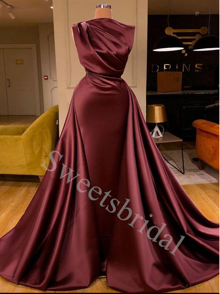 Elegant Jewel sleeveless Long Prom Dresses,SW1606