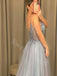 Elegant V-neck Side slit  A-line Long Prom Dresses,SW1628