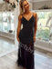Sexy V-neck Sleeveless Mermaid Prom Dresses,SW1626