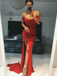 Sexy Off The Shoulder V Neck High Side Slit Long Prom Dresses ,MD350