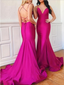 Fashion Spaghetti Straps Criss Cross Mermaid Long Evening Prom Dresses, MD390