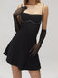 Spaghetti straps Square A-line Short Homecoming Dresses, BTW316