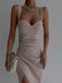 Sweetheart Pleats Side slit Short Homecoming Dresses, BTW315
