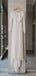 See Through Lace Long Sleeve Ivory Chiffon Beach Wedding Dresses,DB0183