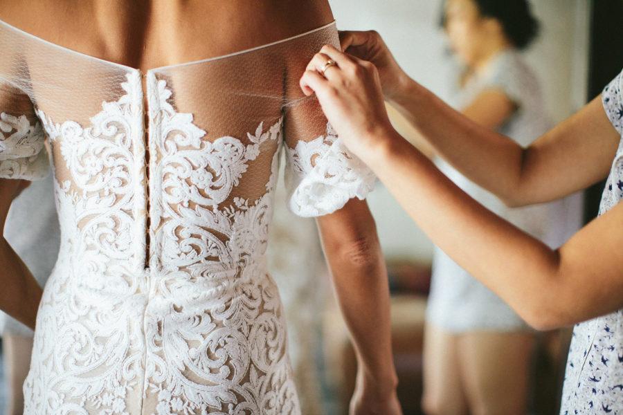 Sexy Corset Wedding Dress, White Nude See Through Sparkly Wedding