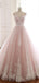 Elegant A Line Spaghetti Straps Sleeveless Long Wedding Dresses ,MD351