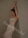 Sexy Strapless Sleeveless Side slit Sheath Long Prom Dress,SW1968