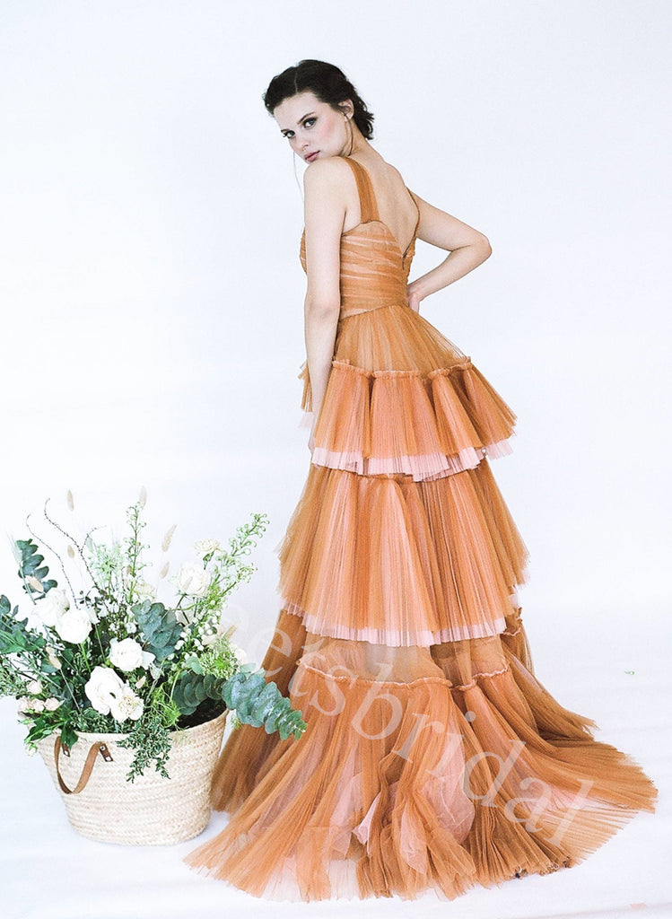 Elegant Off shoulder Sleeveless A-line Long Prom Dress,SW1955