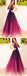 Gradient Burgundy Deep V-Neck Sleeveless Long Evening Prom Dresses, BW0595