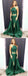 2 Pieces Green Lace Top Side Slit Long Evening Prom Dresses, BW0606