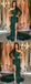 Modern Emerald Green One Shoulder Long Sleeve Side Slit Long Evening Prom Dresses, SW0075