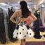 Simple Spaghetti Strap Backless A Line Short Homecoming Dress, BTW256