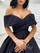 Elegant V-neck Off shoulder A-line Prom Dresses,SW1876