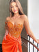 Sexy Sweetheart One shoulder Sheath Prom Dresses,SW1894