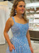 Elegant Square Sleeveless A-line Prom Dresses,SW1891
