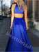 Elegant Sleeveless Strapless Side slit A-line Prom Dresses,SW1917