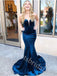 Sexy Sweetheart Sleeveless Mermaid Prom Dresses,SW1915