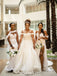 Mismatched Off-shoulder Side slit Mermaid Elegant Simple Pretty Long Bridesmaid Dresses, SWE1333