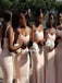 Mermaid Spaghetti straps Elegant Simple Pretty Long Bridesmaid Dresses,SWE1293