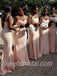 Mermaid Spaghetti straps Elegant Simple Pretty Long Bridesmaid Dresses,SWE1293