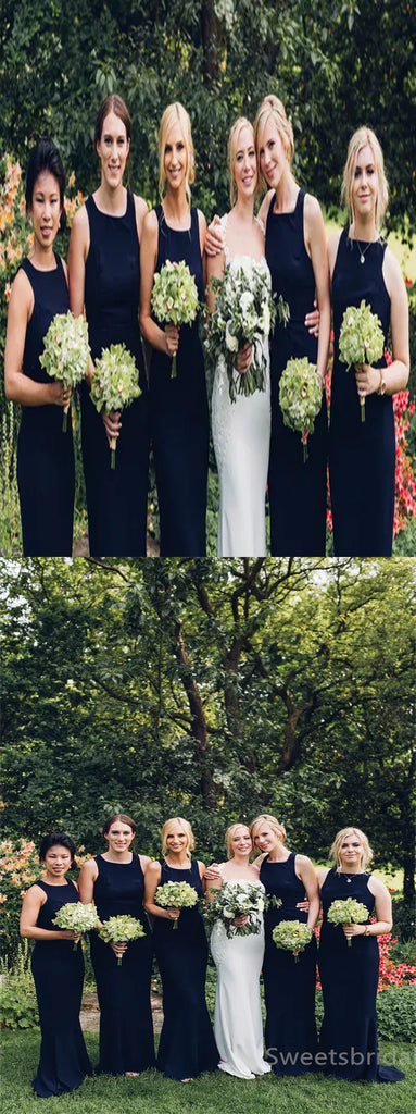 Square Mermaid Elegant Simple Pretty Long Bridesmaid Dresses,,SWE1306