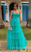 Elegant Sweetheart Ruffles Sleeveless A-line Long Prom Dress,SWS2456