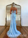 Elegant Sweetheart Sleeveless Lace Applique Mermaid Long Prom Dress,SWS2511