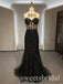 Elegant Sweetheart Sleeveless Lace Applique Mermaid Long Prom Dress,SWS2511