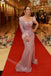 Sparkly Sweetheart Long Sleeves Mermaid Floor Length Prom Dress,SWS2201