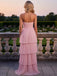 Cute Strapless Sleeveless Ruffles A-Line Floor Length Prom Party Dress,SWS2583