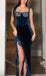 Sexy Sweetheart Sleeveless Side Slit Mermaid Floor Length Prom Dress,SWS2317