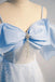 Cute Off Shoulder Sleeveless A-line Floor Length Prom Dress,SWS2173