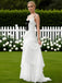 Color-Blocking Lace Ruffles Sleeveless Side Slit A-Line Long Prom Party Dress,SWS2611
