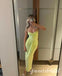 Yellow Sweetheart Mermaid Ruffle Long Floor Length Prom Dress,SWS2561