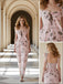 Floral Bow Knot Straps Sleeveless Mermaid Ankle Length Prom Party Dress,SWS2613