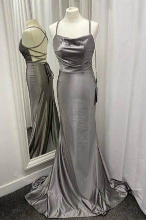 Sexy Jewel Sleeveless Mermaid Long Floor Length Prom Dress,SWS2363