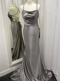 Sexy Jewel Sleeveless Mermaid Long Floor Length Prom Dress,SWS2363
