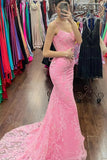 Sexy Spaghetti Straps Sleeveless Mermaid  Long Prom Dress,SWS2141