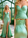 Elegant Pleats Sweetheart Side Slit Mermaid Floor Length Prom Party Dress,SWS2590