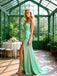 Elegant Pleats Sweetheart Side Slit Mermaid Floor Length Prom Party Dress,SWS2590
