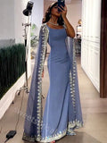 Elegant Square Sleeveless Mermaid Floor Length Prom Dress,SWS2217