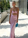 Gummy Pink Sweetheart Sleeveless Sheath Floor Length Prom Dress,SWS2227