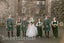 Elegant V-neck Cap sleeves A-line Long Bridesmaid Dressess, SWE1392