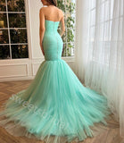 Elegant Sweetheart Sleeveless Mermaid Floor Length Prom Dress,SWS2263